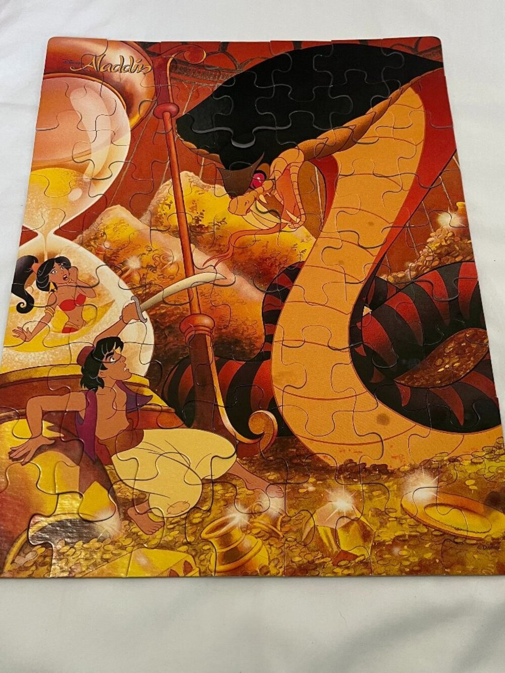 Disney Aladdin 63-piece jigsaw puzzle vintage by golden books